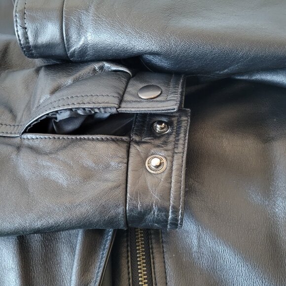 Vintage Field Gear Genuine Leather Jacket, Men’s M, Black, Mid Length, Heavy - Picture 6 of 8